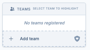 add team button screenshot
