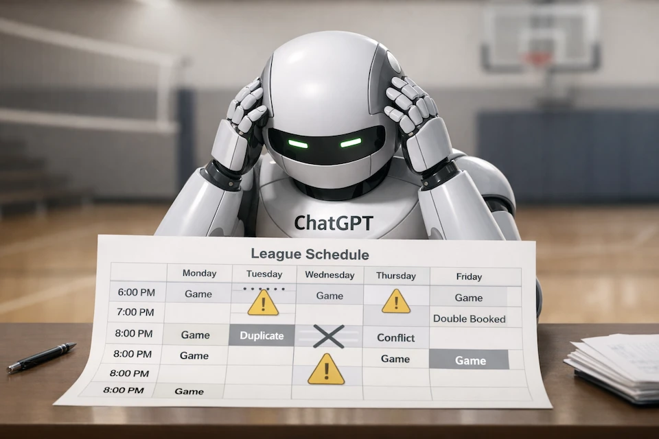 Why AI can't generate your basketball league schedule